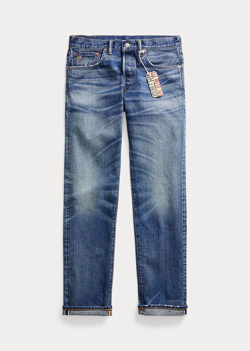 RRL ジーンズ メンズ 青 スリム フィット Hillsview Selvedge MNAYW0754